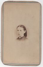 ANTIQUE CDV C. 1860s J.F. NICE CUTE TEENAGE GIRL IN DRESS LEWISBURG PENNSYLVANIA picture