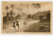 Vintage Postcard 1920s El Salvador Huber & Co Rural Transportation Photo picture