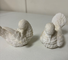 Vintage White Alabaster Dove made in Italy - pair picture