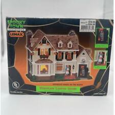 2003 LEMAX Spooky Town Halloween Spookiest House On The Block Lighted 35785A picture