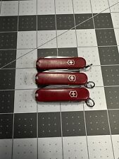 Victorinox Vintage Classic Swiss Army Knives Red 58MM Lot of 3 - 6835  picture