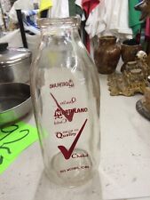 milk bottle Des Moines Iowa RARE Northland Quality Checked Red printing NICE picture
