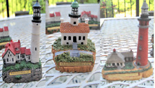 Miniature Lighthouse Figurine - 4 different locations  Resin, Brass Name Plate picture