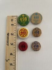 Vintage AFL CIO  Operating Engineers Buttons Local 324 Lot of 6 70s picture