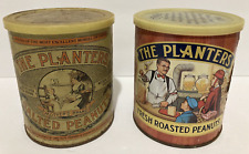 Vintage 1981 1982 Planters Fresh Roasted Peanuts Nostalgia Collectors Tin LOT picture