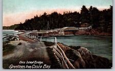 eStampsNet - Greetings from Casco Bay ME Maine Orrs Island Bridge Postcard  picture