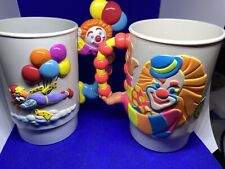 Vintage Ringling Brothers Barnum Bailey Lot Of 2 Cup 3D Mug 1990 Retro picture