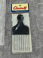 Vintage NOS Eden Christina MJ Black Power Fist Afro Pic Hair Comb - NEW/SEALED picture