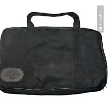 Large Harley-Davidson Motorcycle Black Nylon Collapsible Zip Closure Duffle Bag picture
