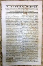 1820 newspaper wth earliest attempt by AMERICANS to SETTLE in Mexico-ruled TEXAS picture
