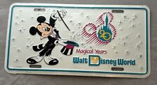 RARE Vintage Disney World 20th Anniversary Mickey Mouse License Plate - SEALED picture