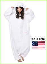 NEW Sanrio Cinnamoroll Fleece Costume White Unisex Kigurumi Cosplay Sazac USA picture