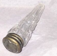 Gorgeous Antique Cut Crystal Lay Down Tear Catcher Scent Perfume Bottle picture