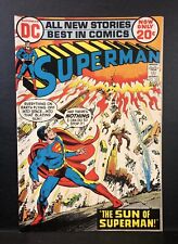 SUPERMAN #255 HI GRADE FIERY COVER GEM picture