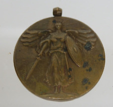 WWI World War One The Great War For Civilization Bronze Victory Medal Vintage picture