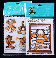 Two (2) 1978 United Features Garfield Static 2 Sheet Stick-On Packages picture