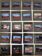 Vtg Train Slide lot of 20 bnsf 6614 SOO Line Engine union pacific cp rail canada picture