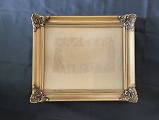 VINTAGE ORNATE BAROQUE GOLD WOOD FRAME 10x12x1 Fit 8x10 With Frosted Glass picture