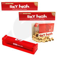 Sky High Papers Tips and Roller Bundle - King Size Natural Papers picture