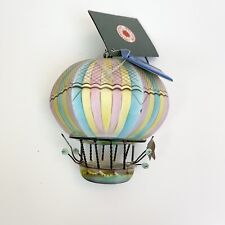 NWT Adorne Hot Air Balloon Pastel Metal Smithsonian Institution Ornament 4” picture