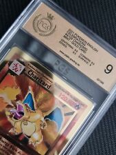 Pokemon Charizard PGS 9 MINT Glurak Celebration Gold Metal UPC Promo PSA BGS picture