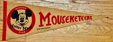 VERY RARE 60's Disney Mickey Mouse Club Member Mouseketeers Pennant picture