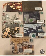 Lot of 7 Different Starbucks Braille Gift Cards NEW picture