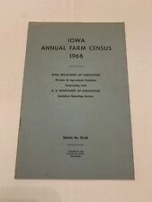 1966 Iowa Annual Farm Census Bulletin No. 92-AB picture