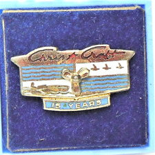 🚤VTG. Chris Craft boat Co. 15 Yr. employee service award advert tie/lapel pin picture
