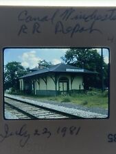 1981 Original 35mm Slide Canal Winchester Ohio Train Depot Railroad Ektachrome picture