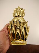 1- Newport Solid Brass Bookend  7 in tall, tag on bottom , N8-2, very Nice. picture