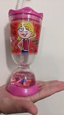 Lizzie McGuire Pink Glitter Cup Straw picture