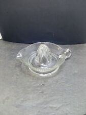 ❤️ Vintage Retro Clear Glass Juicer Handled Bowl Excellent Condition  picture