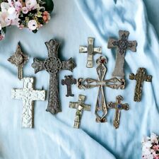 Lot Of 10 Religions Christian Decor Crosses picture