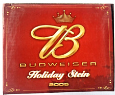 Vintage 2005 Budweiser Holiday Stein New In Box picture