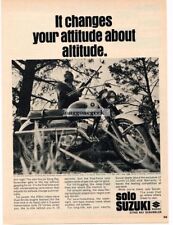 1967 Suzuki Sting Ray Scrambler Motorcycle Man Rifle Hunter Vintage Ad  picture