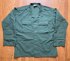 Binter Defense US Army BDU Combat Coat Mens L Ripstop Cotton Olive Lightweight picture