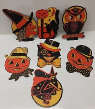 Vintage Made In USA Halloween Decorations Die Cut Lot BIESTLE H.E. LUHRS  picture