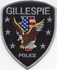 GILLESPIE ILLINOIS IL POLICE PATCH picture