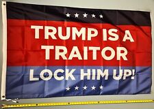 Trump For Prison Flag FREE USA SHIP LHU America Democracy Democrat Sign USA 3x5' picture