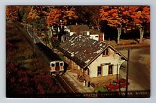Cornwall Bridge CT-Connecticut, Old Station New Haven Railroad, Vintage Postcard picture
