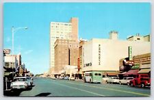 Lubbock Texas~Broadway Looking West~Palmer Optical~Penney's~Hotel~c1960 Postcard picture