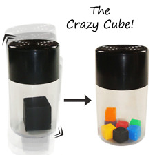CRAZY CUBE DICE ATOMIZER Magic Trick Shake Change To Mini Color Cubes Pocket   picture