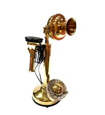 Maritime Brass Rotatory Dial Working Vintage Telephone Nautical For Home Decor picture
