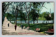 Boston MA-Massachusetts, Boston Common, Antique Vintage c1911 Souvenir Postcard picture