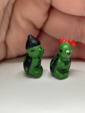 Vintage Unique Miniature Figurine Tiny Handmade Turtle Trinkets *** picture
