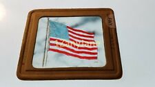 FWY Glass Magic Lantern Slide Photo AMERICAN COLONIAL FLAG picture