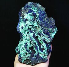 4.68lb Natural Rare Glittering Azurite Malachite Crystal Geode Mineral Specimen picture