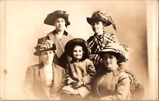 Women Hats Portrait CP McDannell RPPC Postcard Cambridge Springs Pennsylvania picture