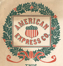 DATED 1915 AMERICAN EXPRESS CO EMPTY CHRISTMAS ENVELOPE *** NOW ON SALE ** TC972 picture